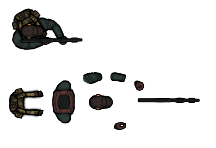 Character sprite breakdown