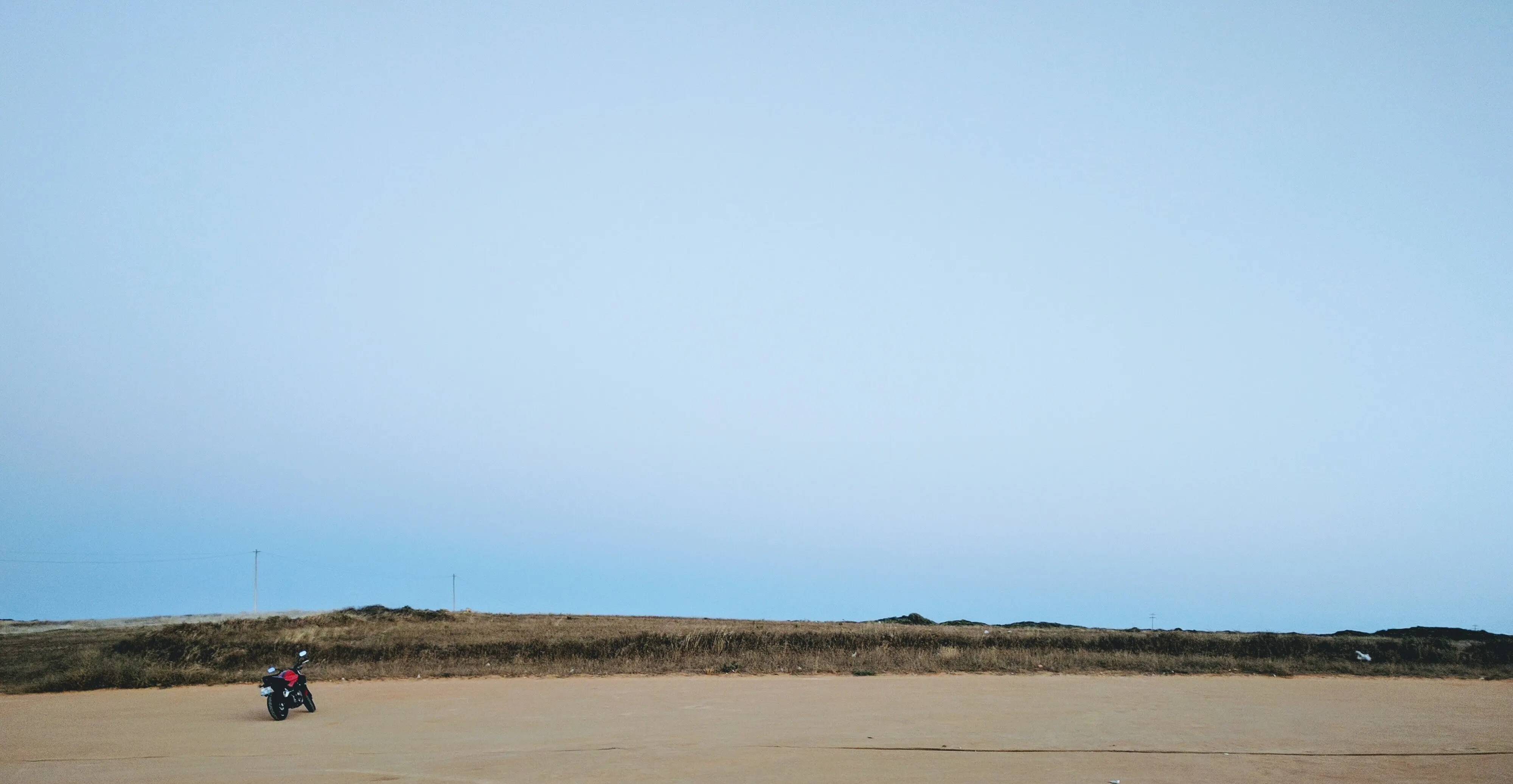 Motorbike on the road